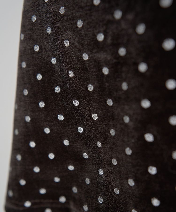 YECCA VECCA「グリッタードットベロアオーバーキャミ」|キャミソール|