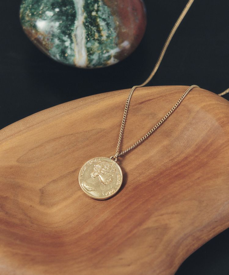 YECCA VECCA「【15周年記念デザイン】アニバーサリーコインネックレス」|ネックレス|Gold