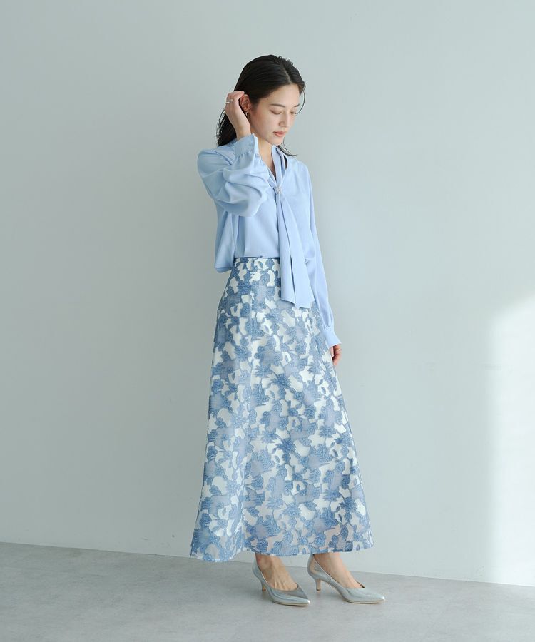 YECCA VECCA「シアーレース柄マーメイドスカート」|スカート|