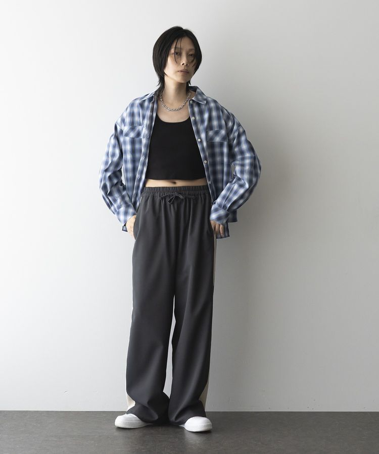 GARAGE OF GOOD CLOTHING「無地サイドラインドロストパンツ」|その他|