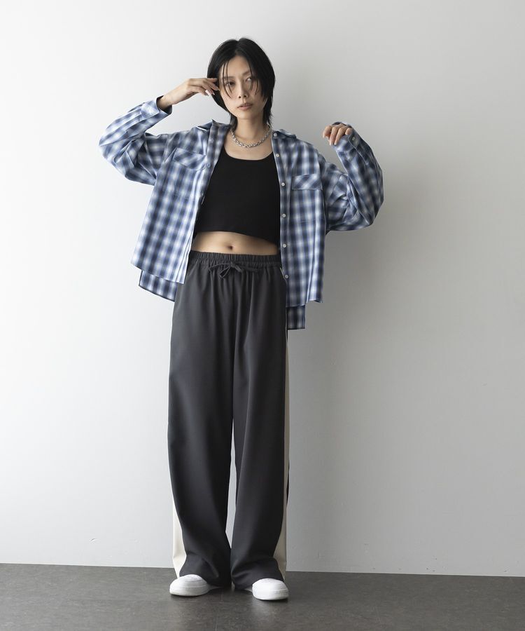 GARAGE OF GOOD CLOTHING「無地サイドラインドロストパンツ」|その他|