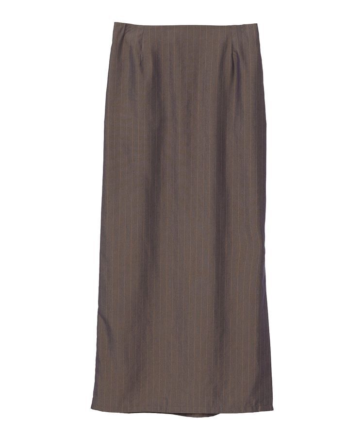 GARAGE OF GOOD CLOTHING「【日本製】ストライプサイドベンツロングスカート」|タイト|