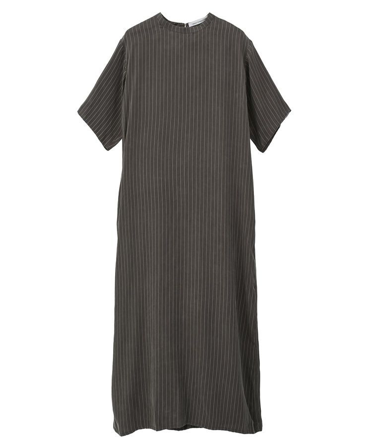 GARAGE OF GOOD CLOTHING「ストライプ半袖ワンピース」|ワンピース|Brown