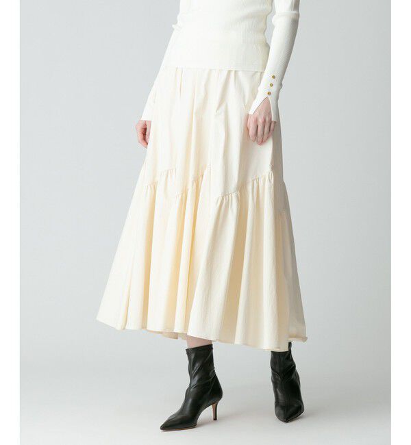 allureville「◇バイヤス切替ギャザースカート」|スカート|
