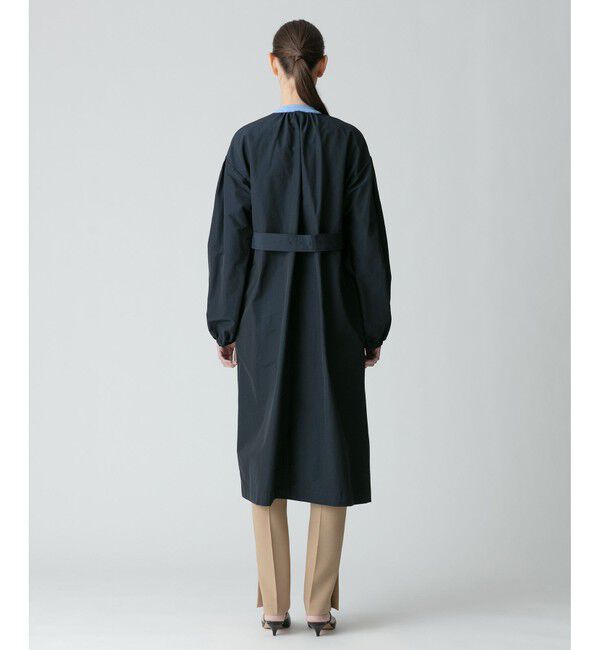 allureville「綿ナイロンクロスギャザーネックコート」|ダッフルコート|