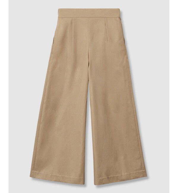 LOULOU WILLOUGHBY「【LOULOU WILLOUGHBY】ギャバタックワイドパンツ」|チノ|