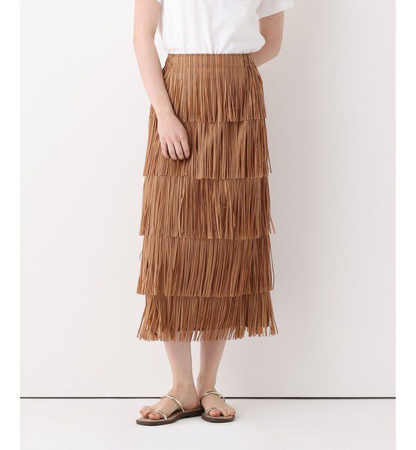 allureville「プリーツフリンジスカート」|スカート|