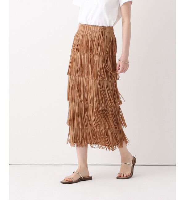 allureville「プリーツフリンジスカート」|スカート|