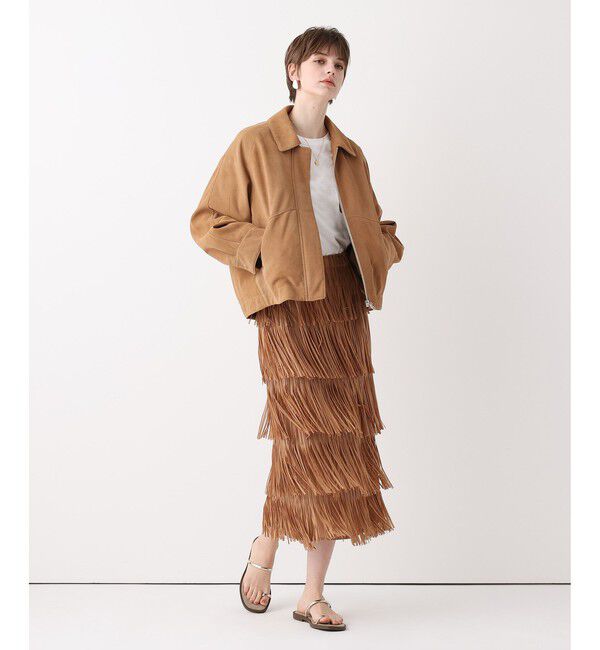 allureville「プリーツフリンジスカート」|スカート|