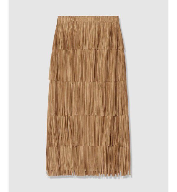 allureville「プリーツフリンジスカート」|スカート|