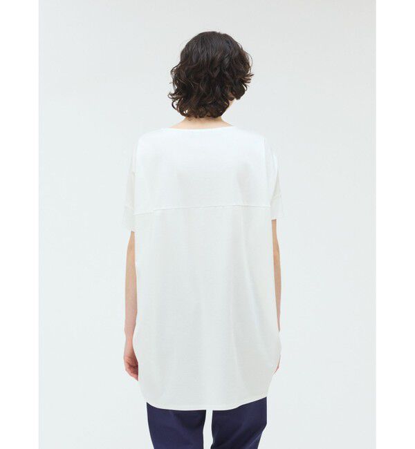 mizuiro ind「mizuiro ind ボートネックコクーンプルオーバー」|Tシャツ・カットソー|