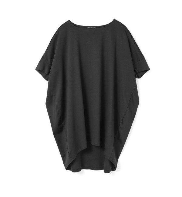 mizuiro ind「mizuiro ind ボートネックコクーンプルオーバー」|Tシャツ・カットソー|ブラック