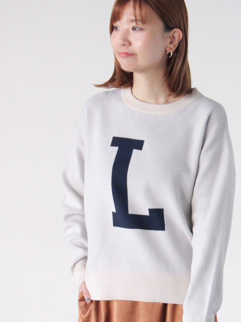 Lugnoncure「柄アソートジャカードニット」|ニット・セーター|ベージュ