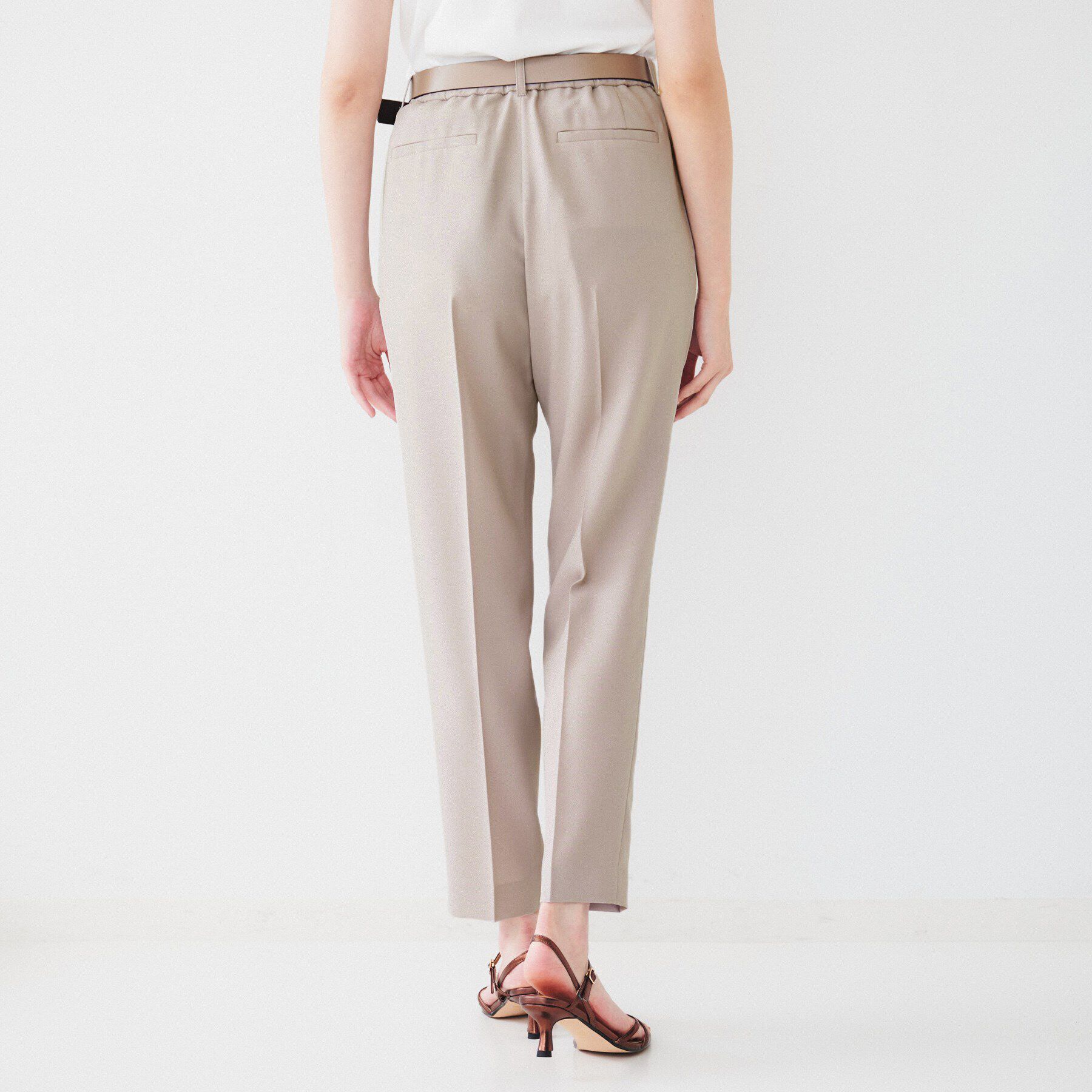 UNTITLED「【接触冷感/UV/セットアップ可能】ライトウェイト タックテーパードパンツ」|その他|