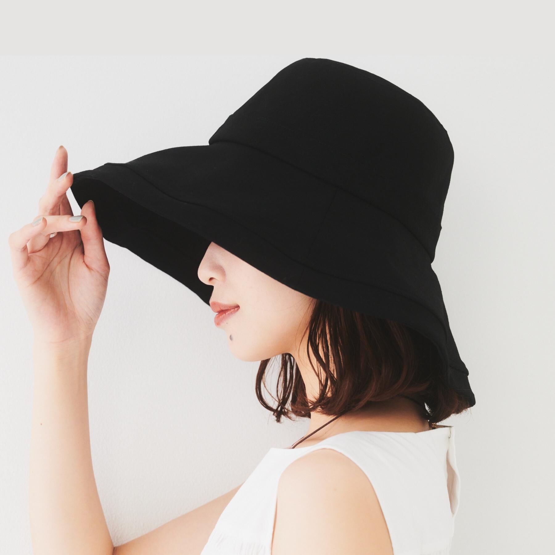 UNTITLED「【遮熱・UVカット・ウォッシャブル】つば広HAT」|ハット|