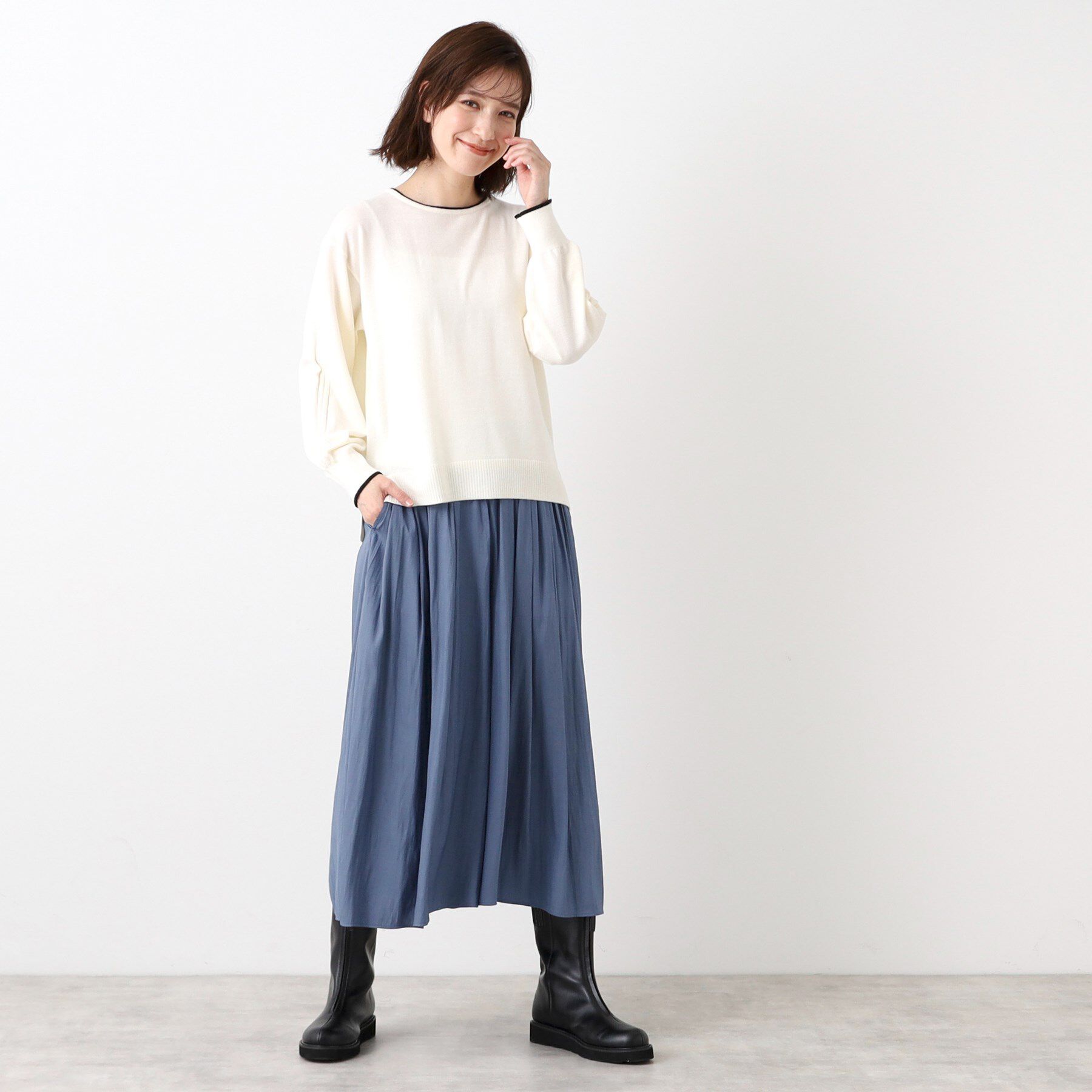 Reflect「【手洗い可／ウエスト総ゴム】シャンブレースカーチョパンツ」|その他|