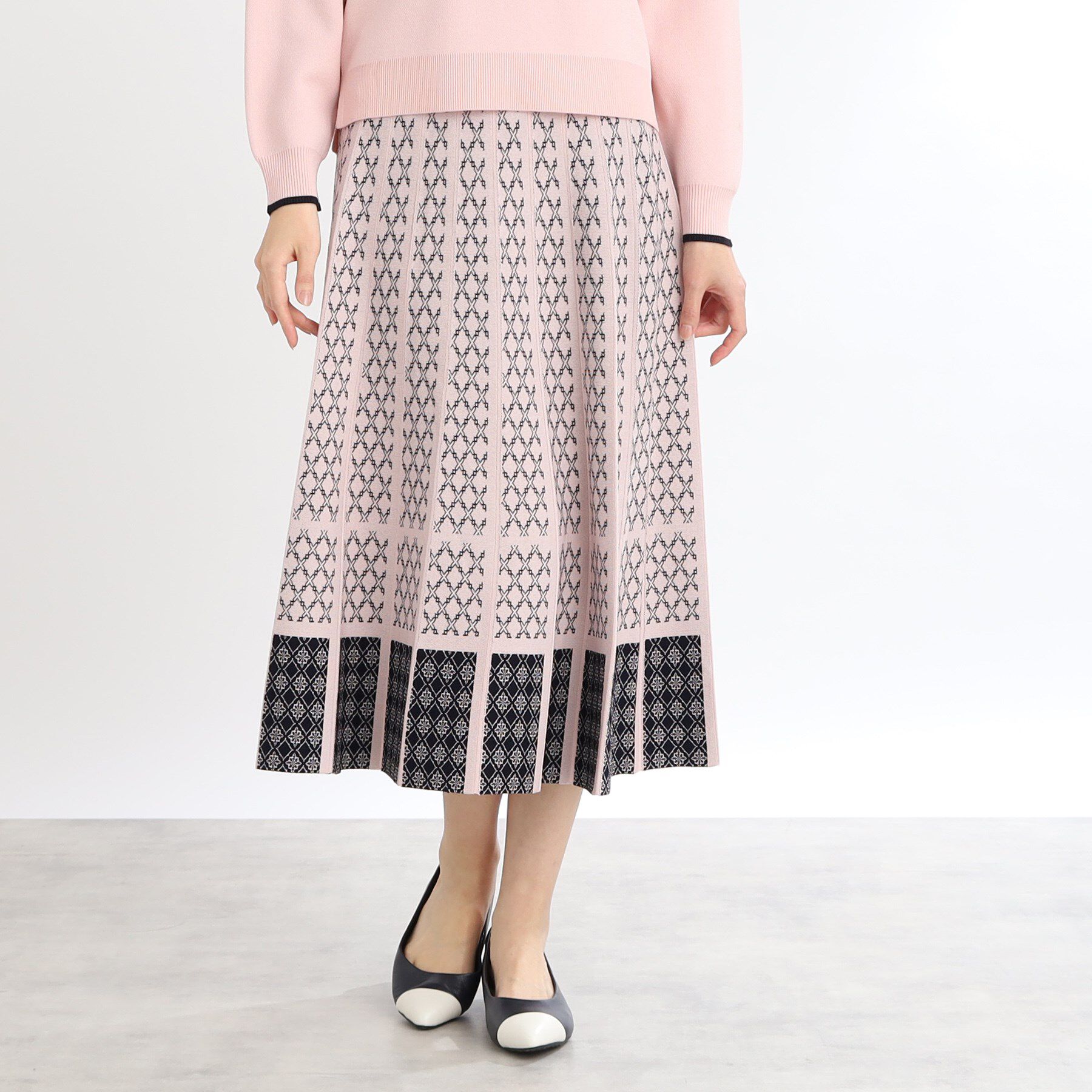 Reflect「【WEB限定カラーあり／ウエスト紐調節／セットアップ可】ジャカードスカート」|スカート|