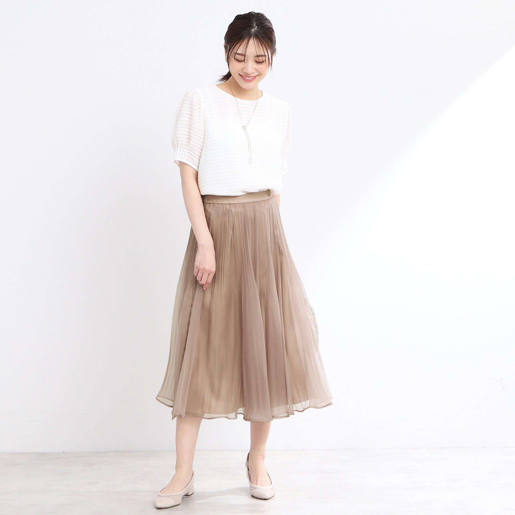 Reflect「【夏SALE／手洗い可】トゥインクルボーダーブラウス」|シャツ・ブラウス|