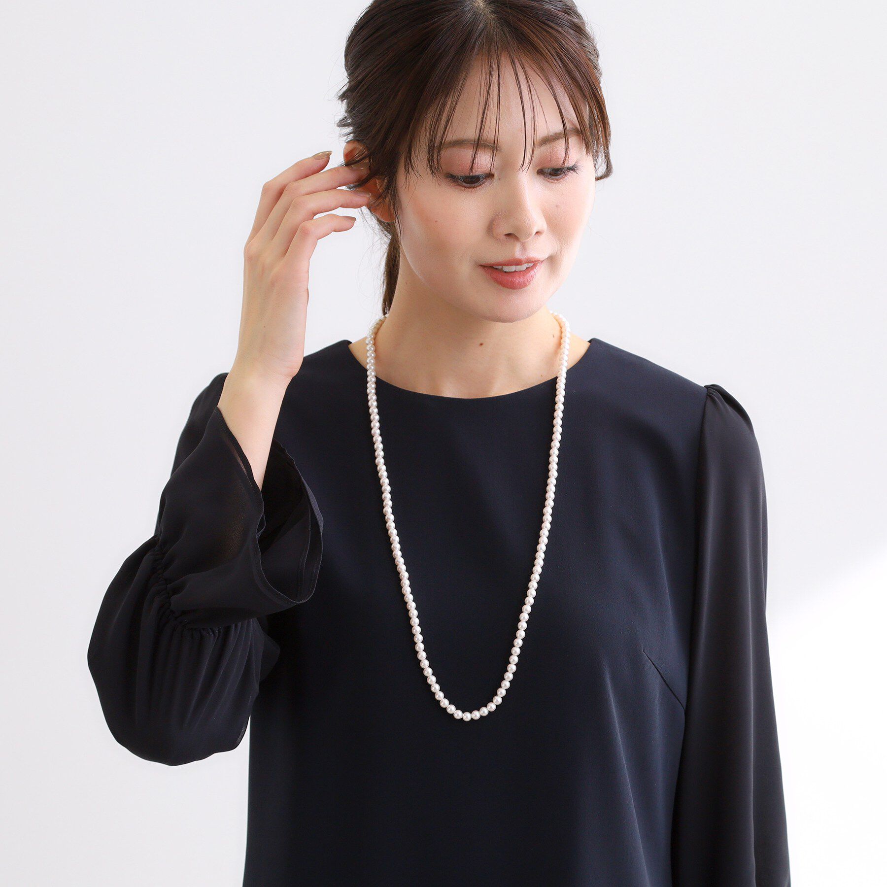 Reflect「【フォーマル／入卒／単品使い可】人工パール2連ネックレス」|ネックレス|