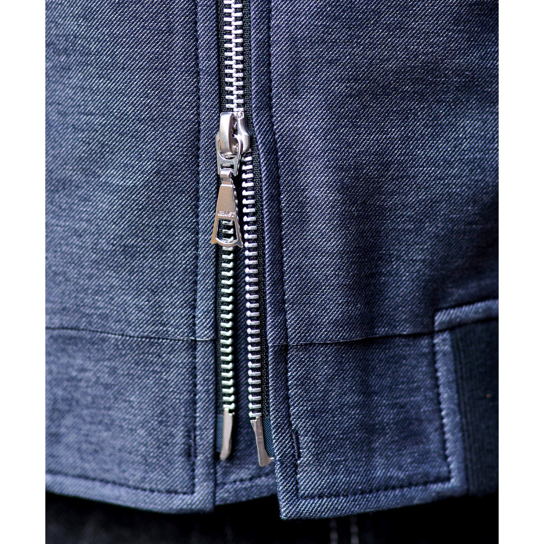 DRESSTERIOR「ALBINI デニムジャージMA－1」|ブルゾン・スタジャン|