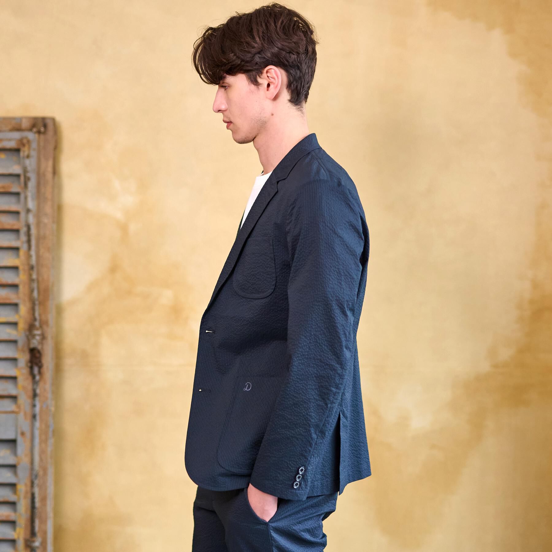 DRESSTERIOR「【洗える/セットアップ可/吸湿速乾/Safari5月号掲載】COOL MAX シアサッカージャケット」|テーラードジャケット|