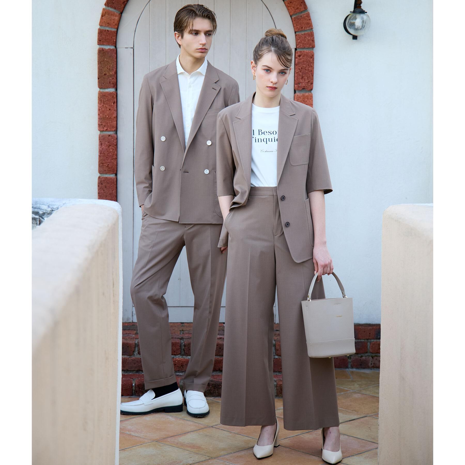 DRESSTERIOR「【接触冷感/UVカット/セットアップ可】 2WAYストレッチスリークオータージャケット」|テーラードジャケット|