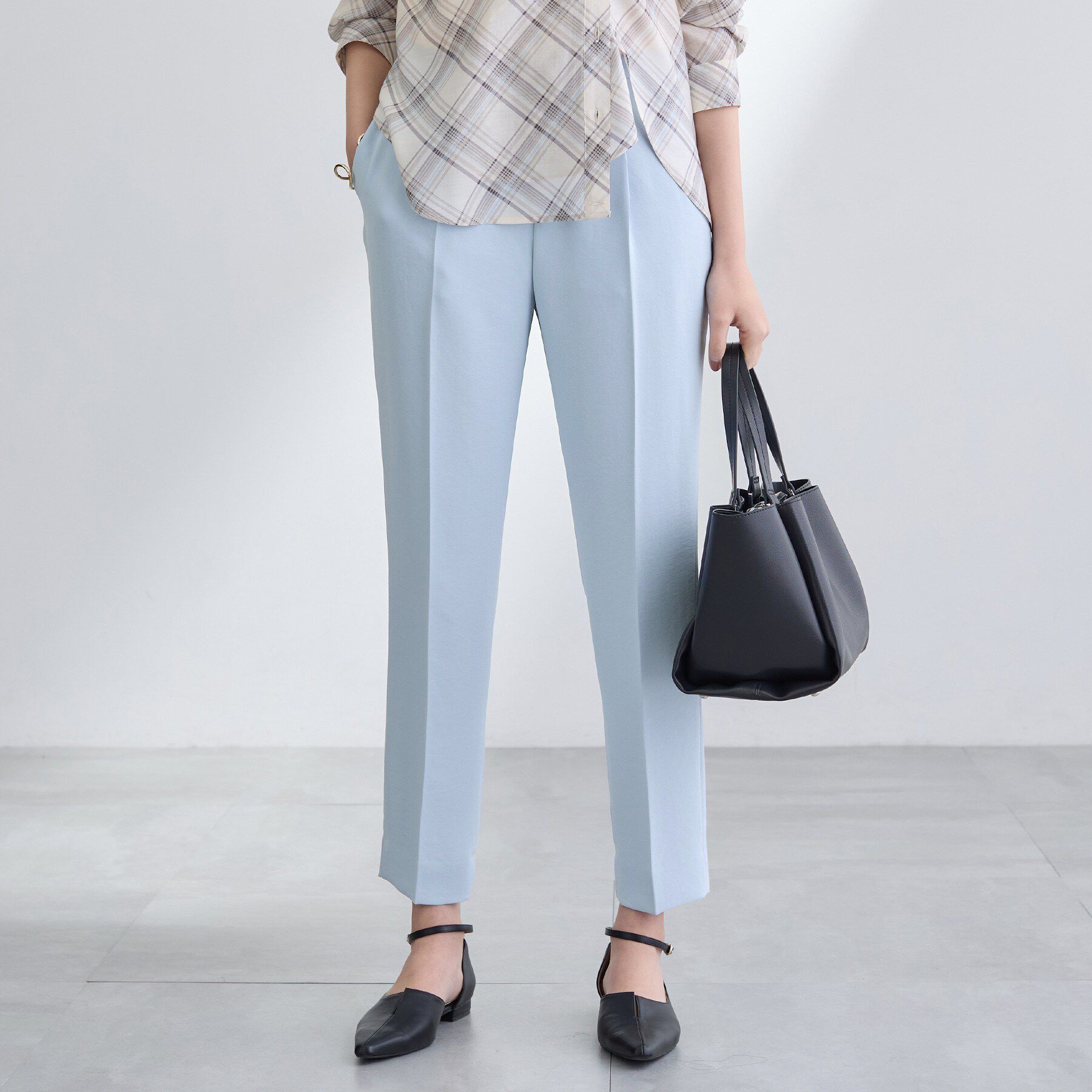 INDIVI「【洗える／UVケア／SETUP可】着る日傘テーパードパンツ」|その他|