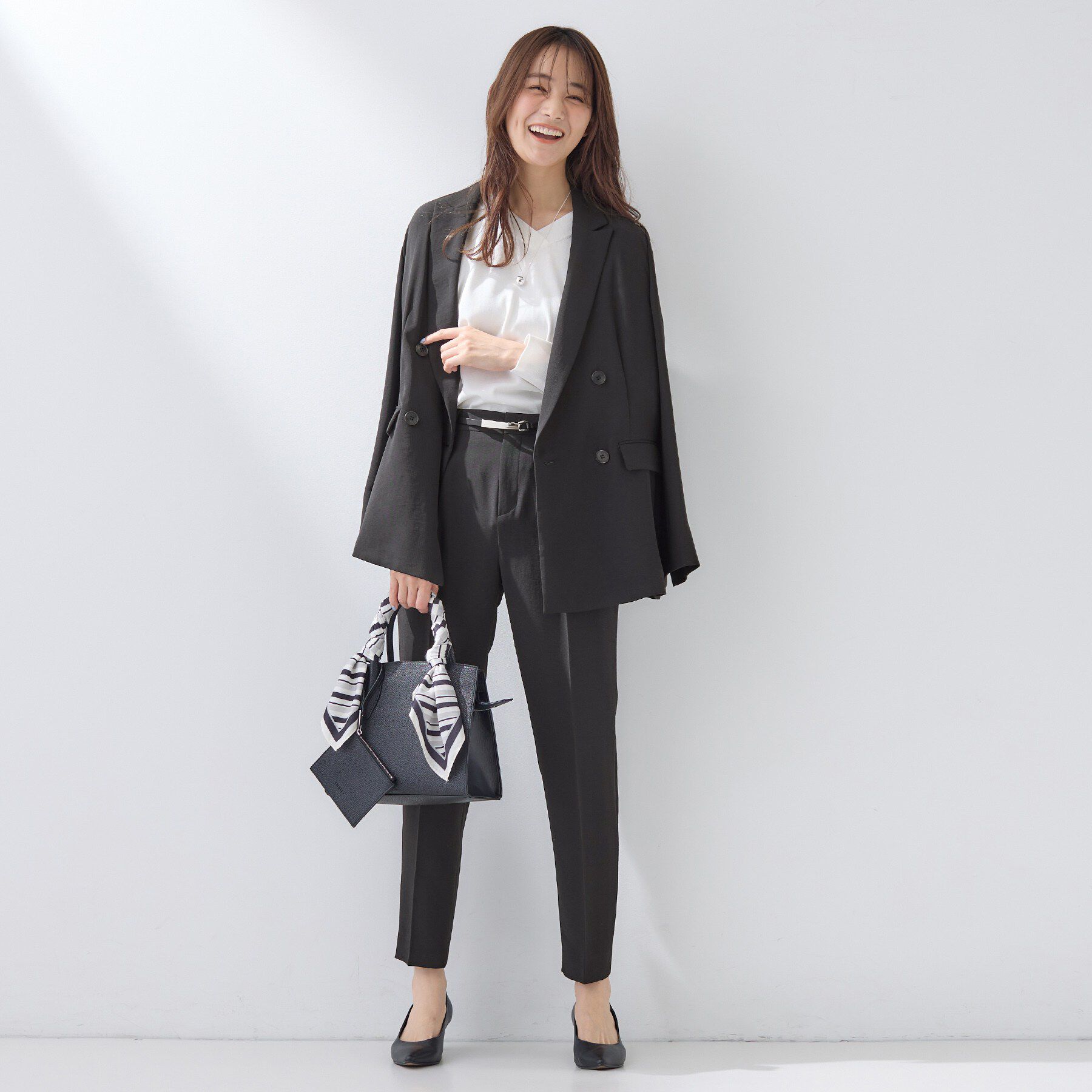 INDIVI「【洗える／UVケア／SETUP可】着る日傘テーパードパンツ」|その他|