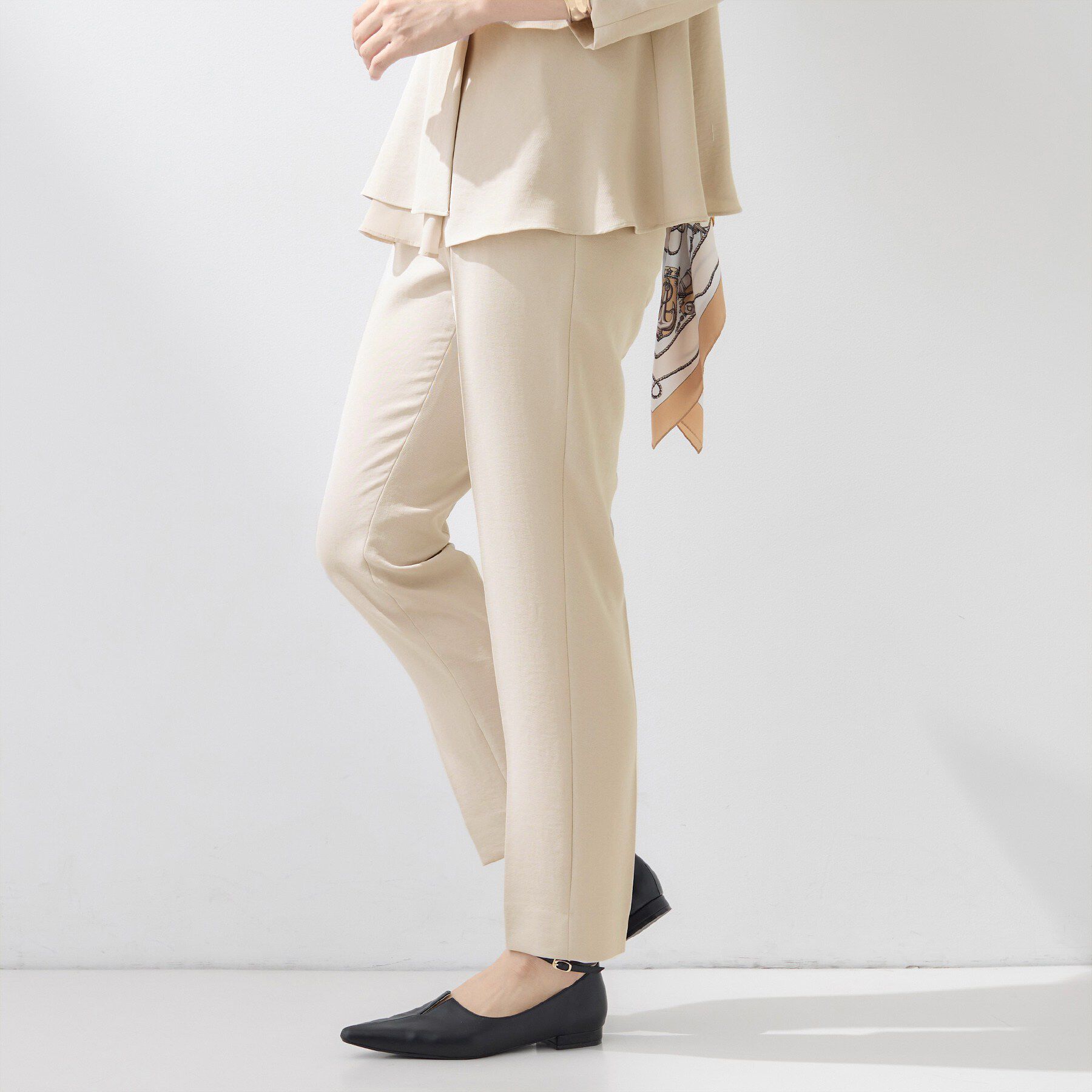 INDIVI「【洗える／UVケア／SETUP可】着る日傘テーパードパンツ」|その他|