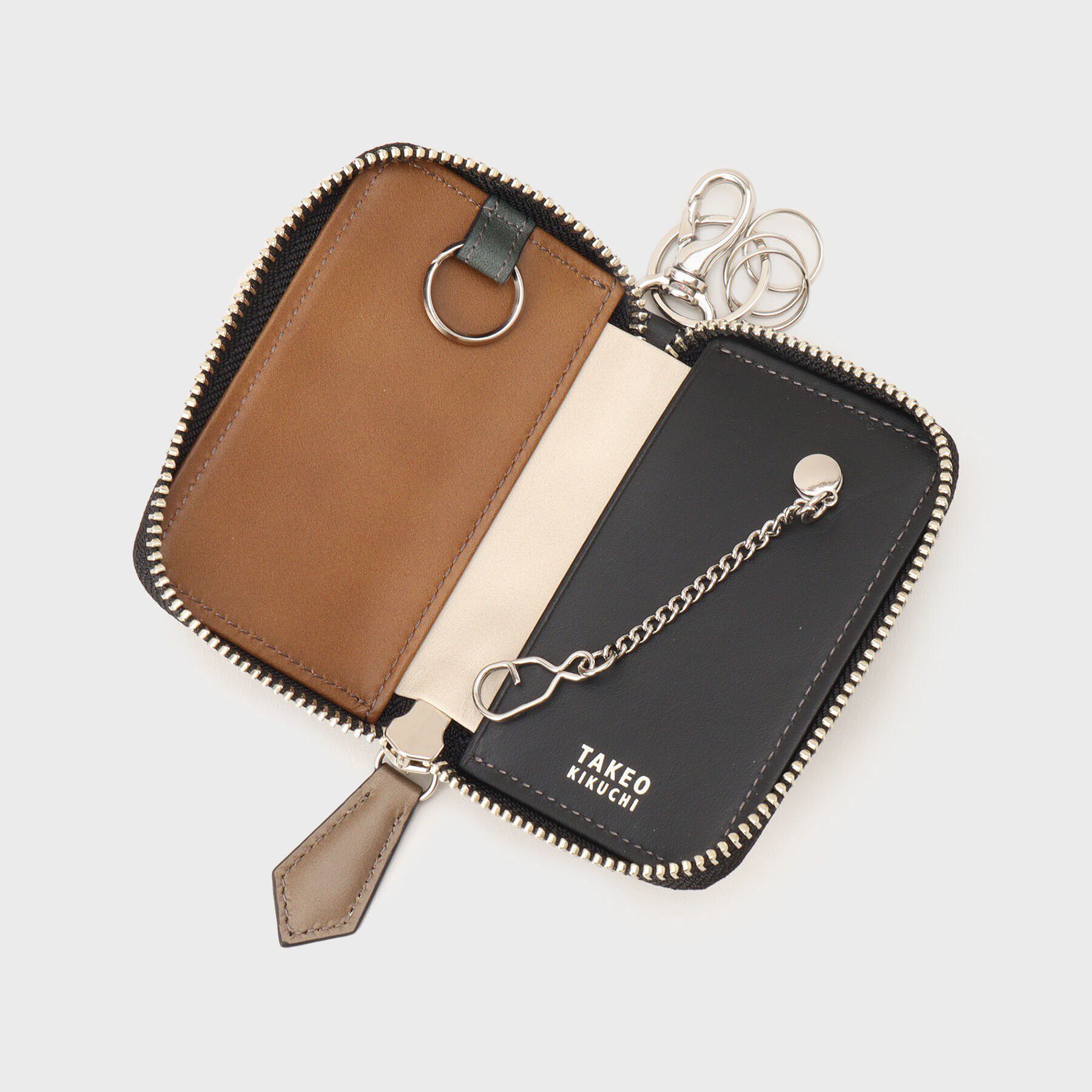 TAKEO KIKUCHI「アンティーク調レザー キーケース」|キーケース|