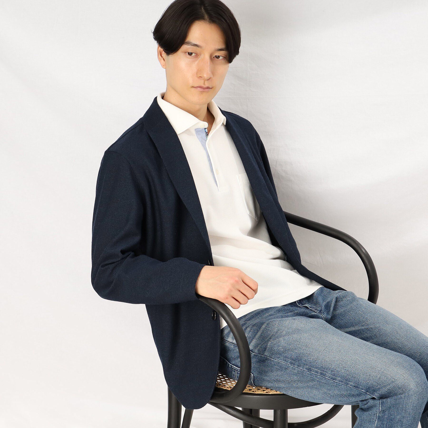 TAKEO KIKUCHI「【抗菌防臭】ハニカムメランジ ポロシャツ ベーシックカラー」|ポロシャツ|