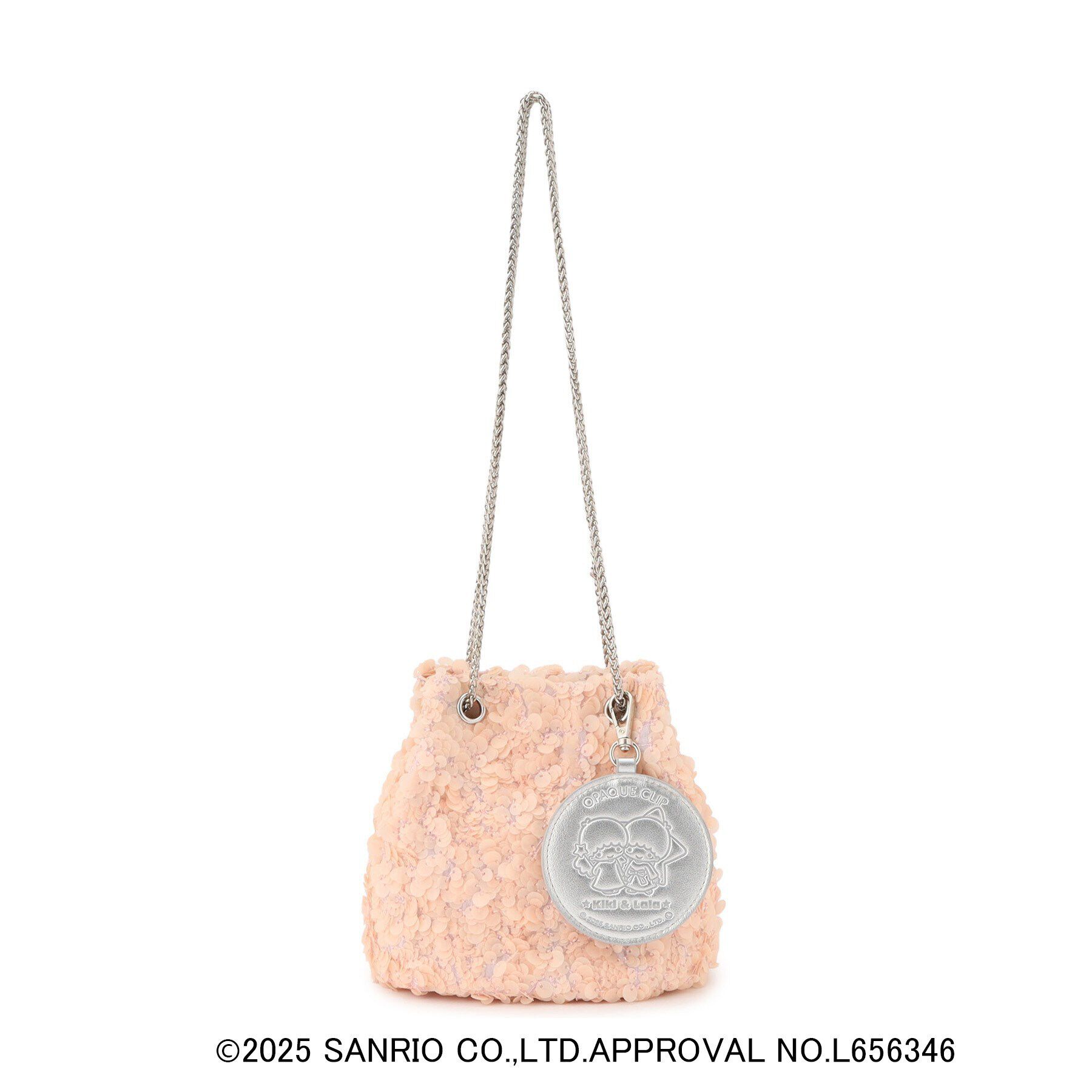OPAQUE.CLIP「【リトルツインスターズコラボ】キキ＆ララ 2WAYスパンコール巾着ミニショルダーバッグ」|ショルダー・メッセンジャー|ピンク(072)