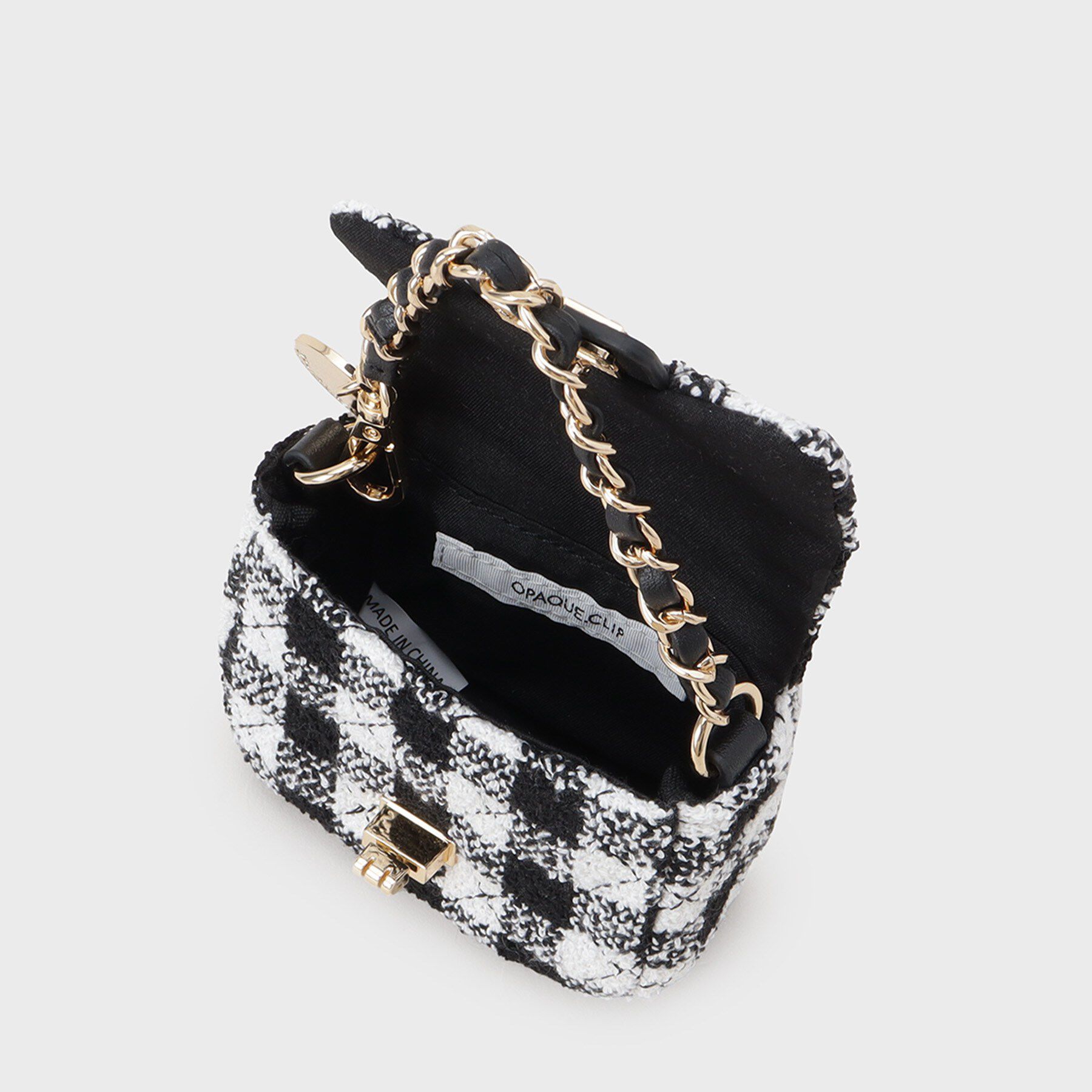 OPAQUE.CLIP「ダイヤキルトミニBAGチャーム」|キーケース|