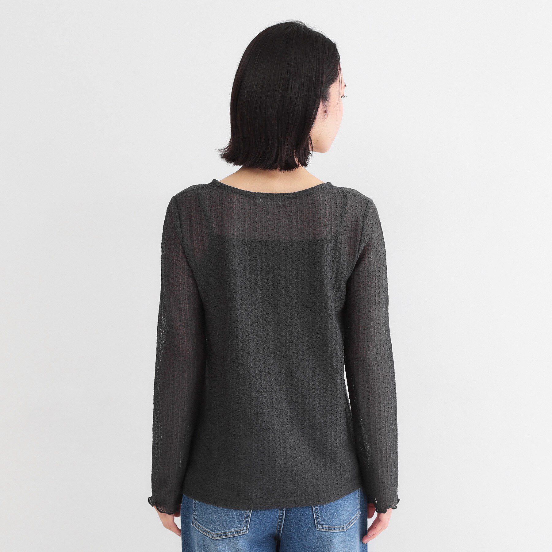 OPAQUE.CLIP「ラッセルレーストップス【洗濯機OK】」|Tシャツ・カットソー|