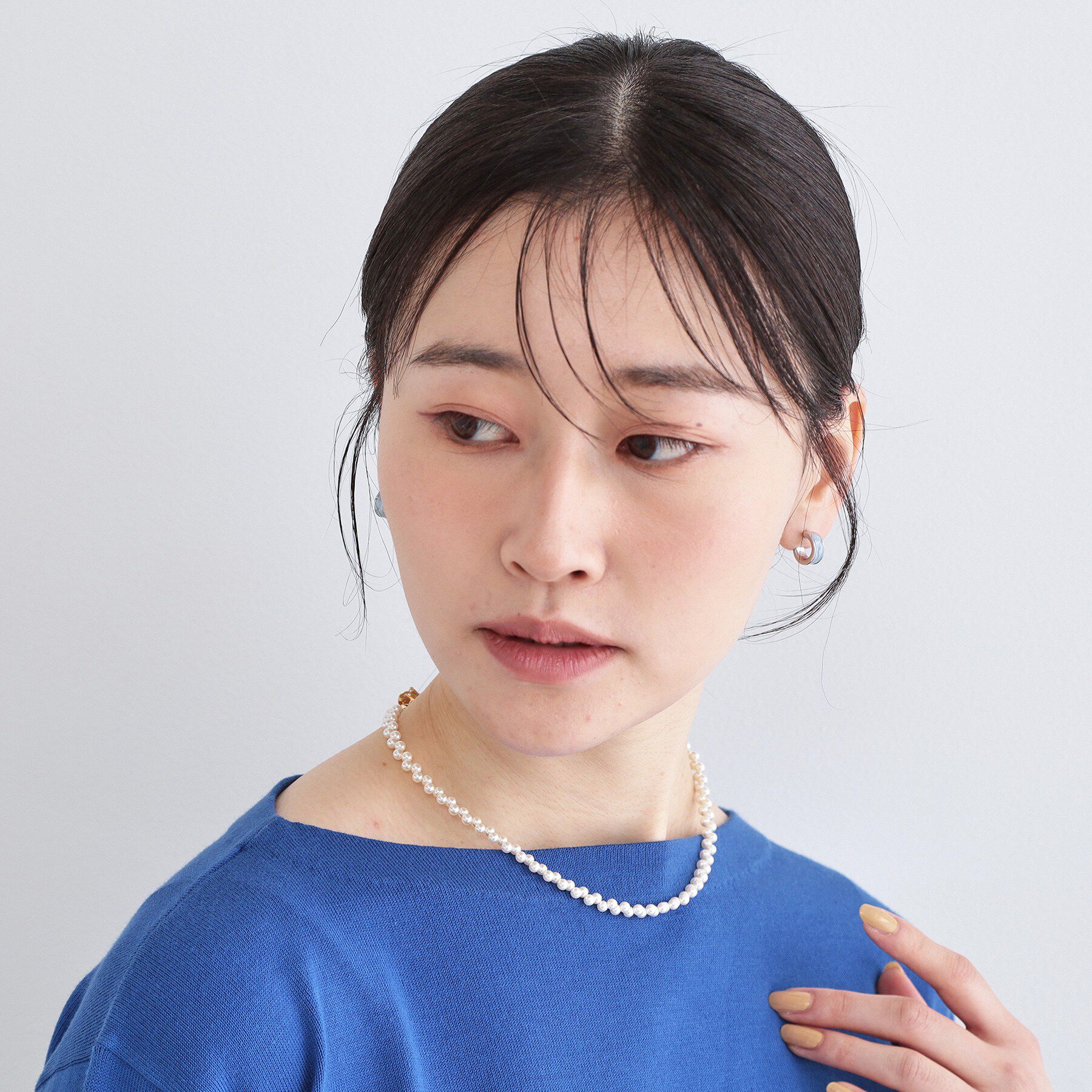 OPAQUE.CLIP「フェイクパールビーズスライドネックレス」|ネックレス|