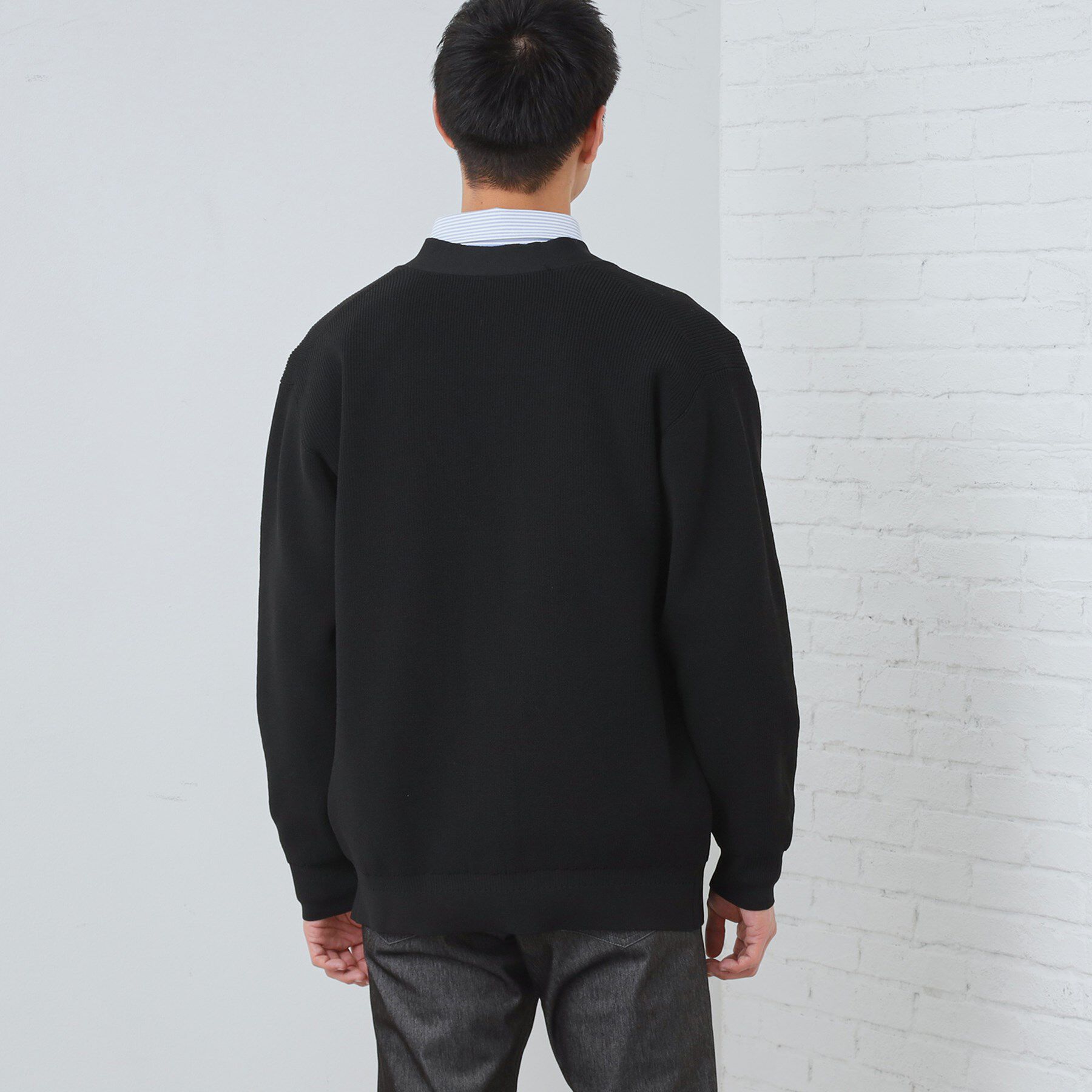 THE SHOP TK「【季節の変わり目に最適】ニットカーディガン ドライタッチ／軽量」|カーディガン|