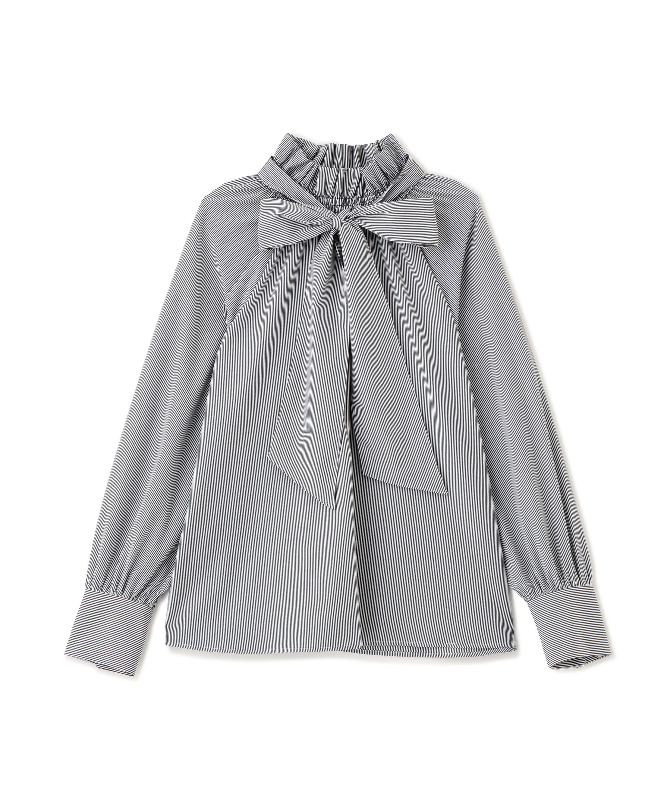  「ハイネックリボンボウブラウス」|シャツ・ブラウス|