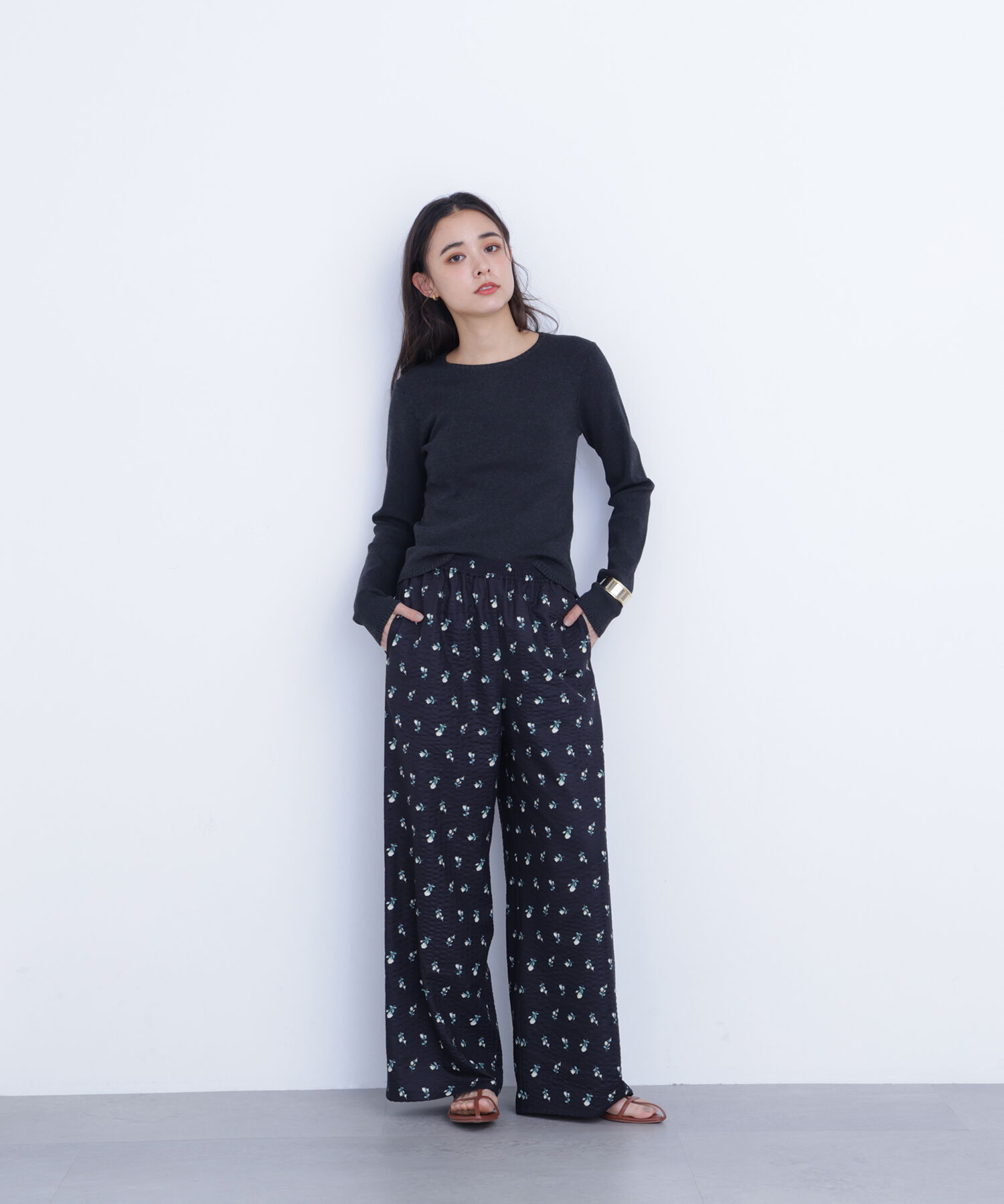  「〈N.〉クルーネックリブニット」|ニット・セーター|