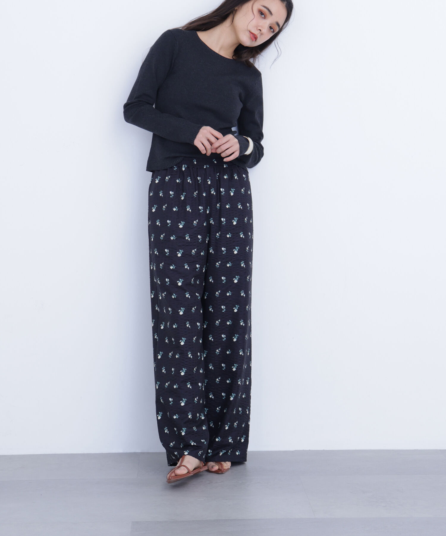  「〈N.〉クルーネックリブニット」|ニット・セーター|