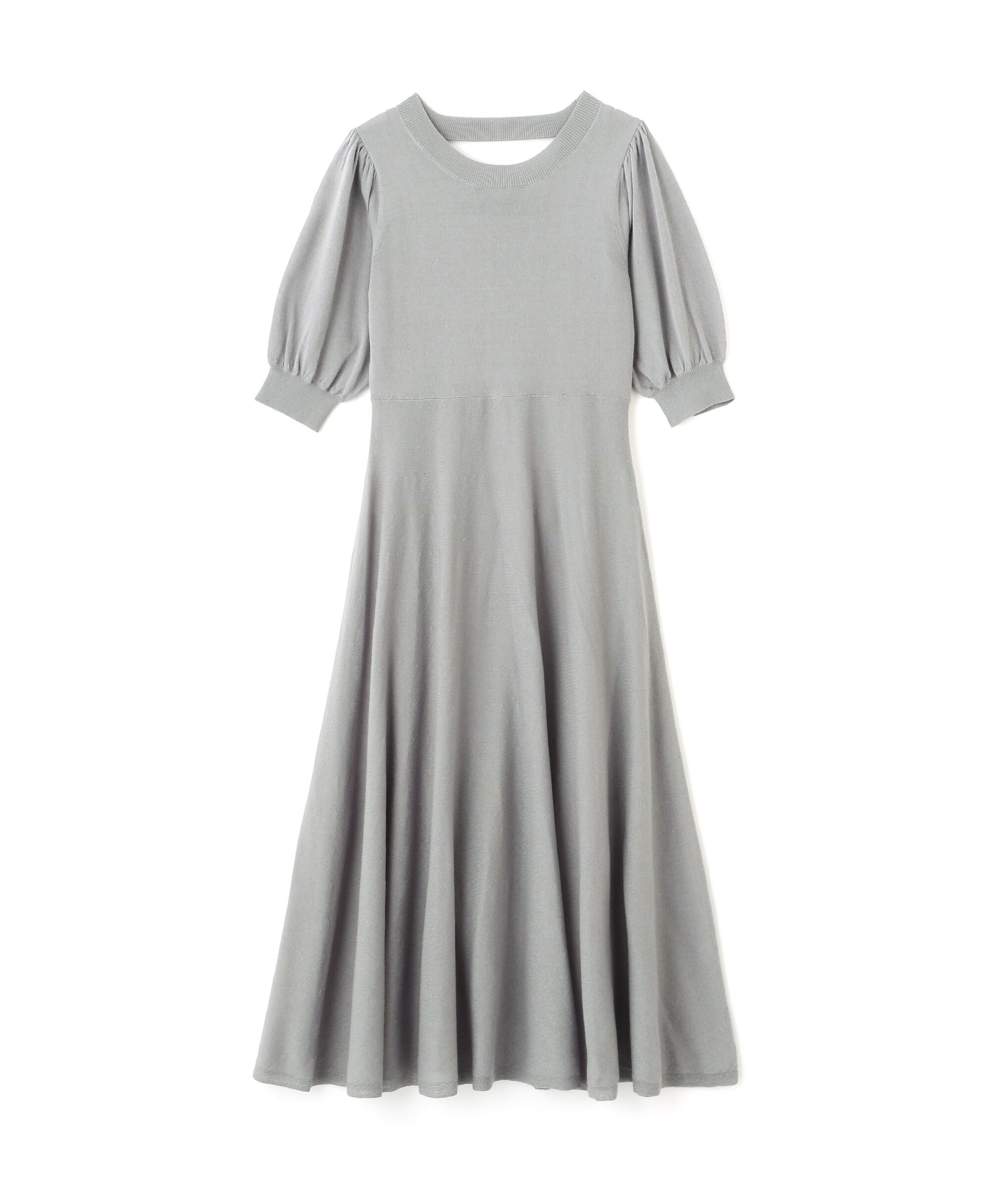  「◆バックリボンシアーニットワンピース」|ワンピース|