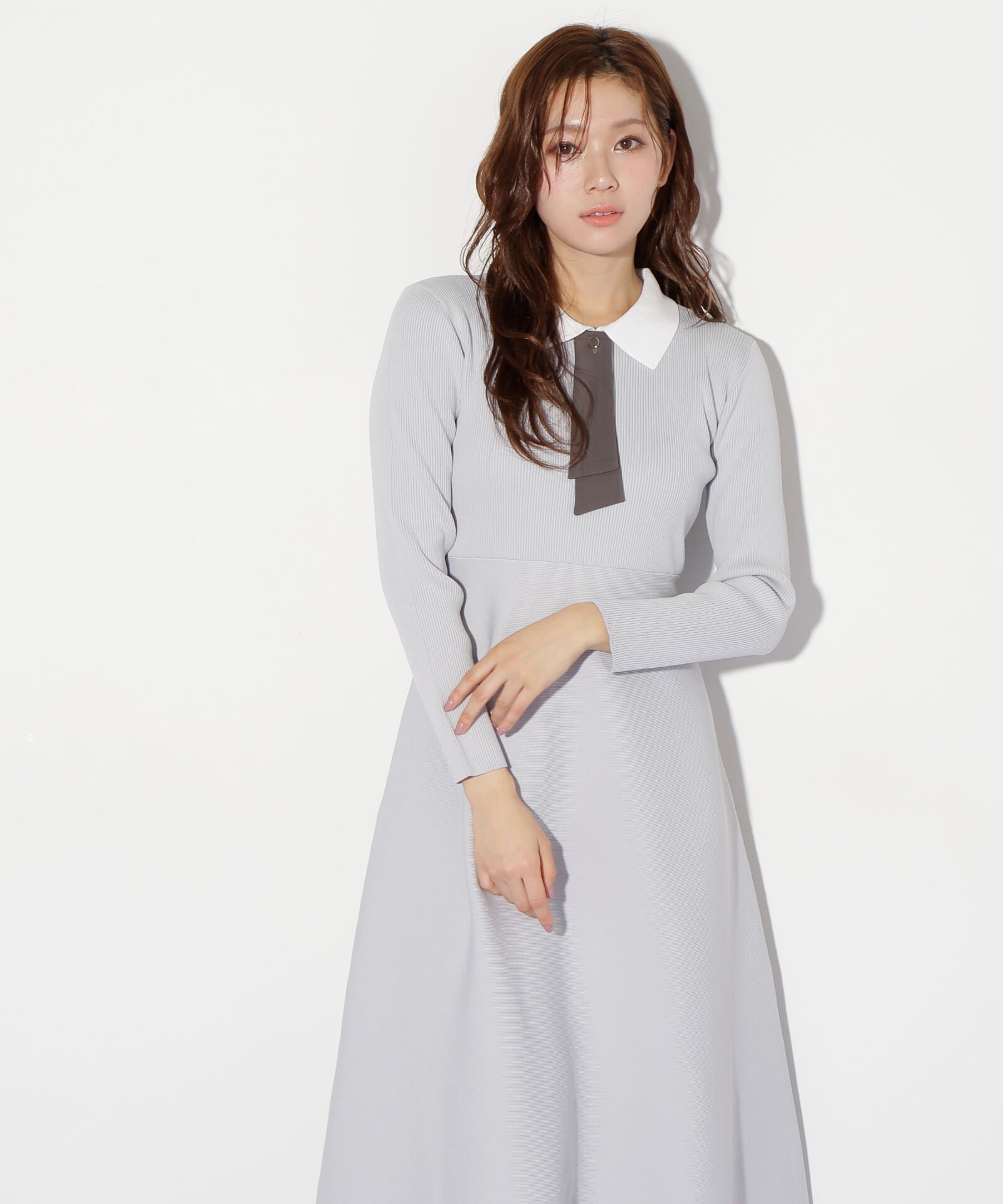  「2wayタイ付ソウバリフレアワンピース」|ワンピース|