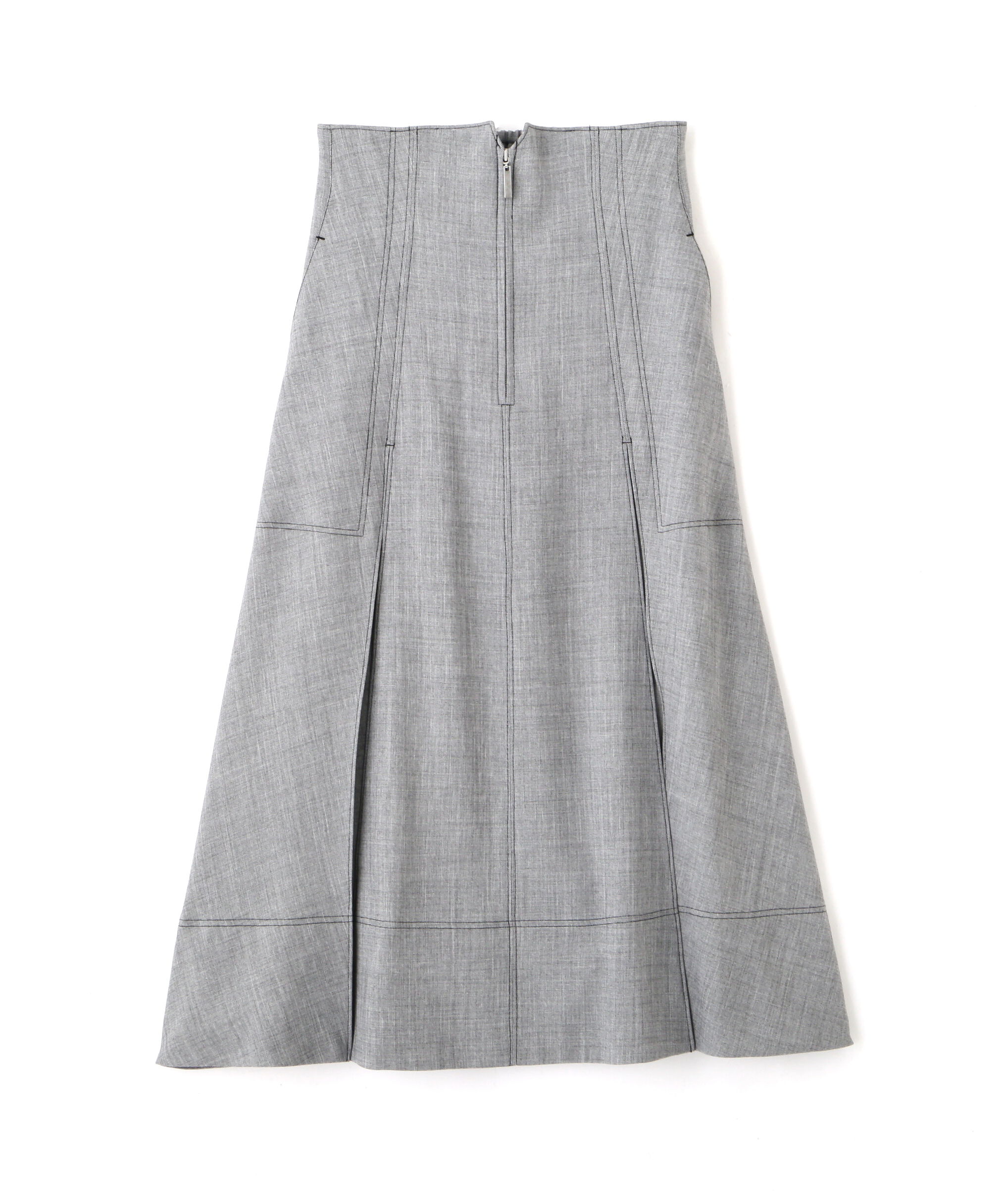  「フロントジップタックスカート」|スカート|