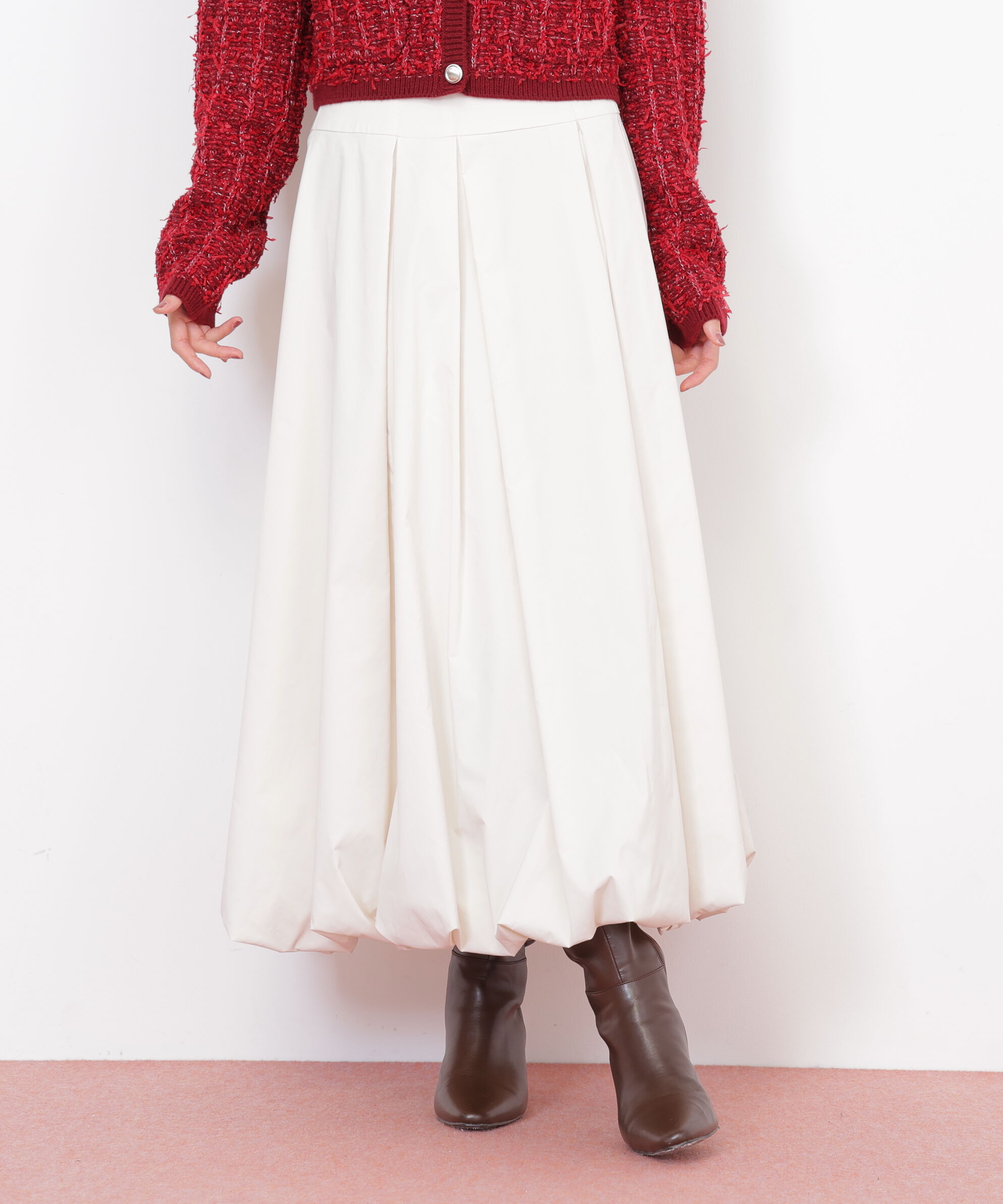  「ロングバルーンスカート」|スカート|エクリュ