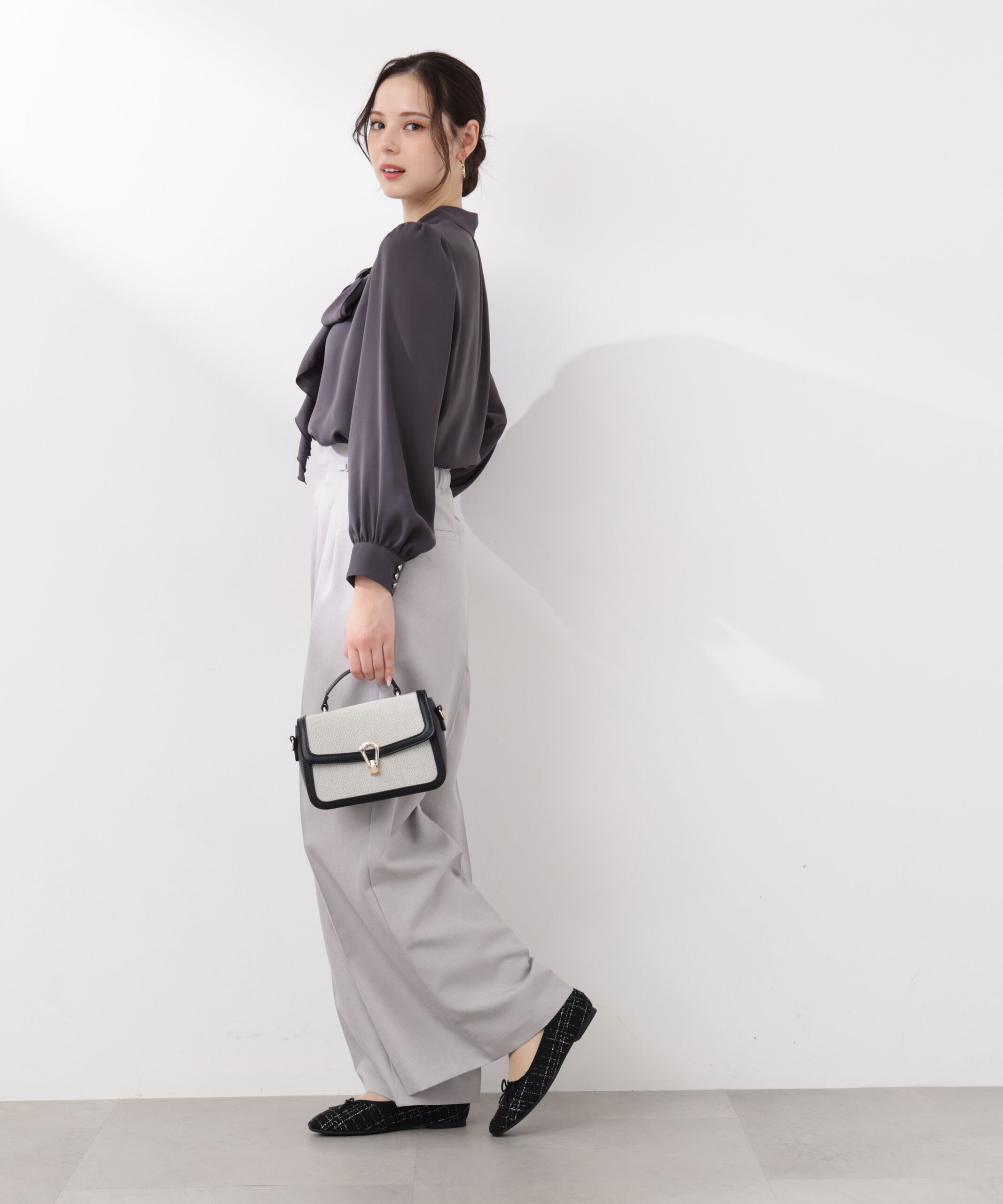 PROPORTION BODY DRESSING「ビットハイウエストワイドパンツ　26SS」|その他|