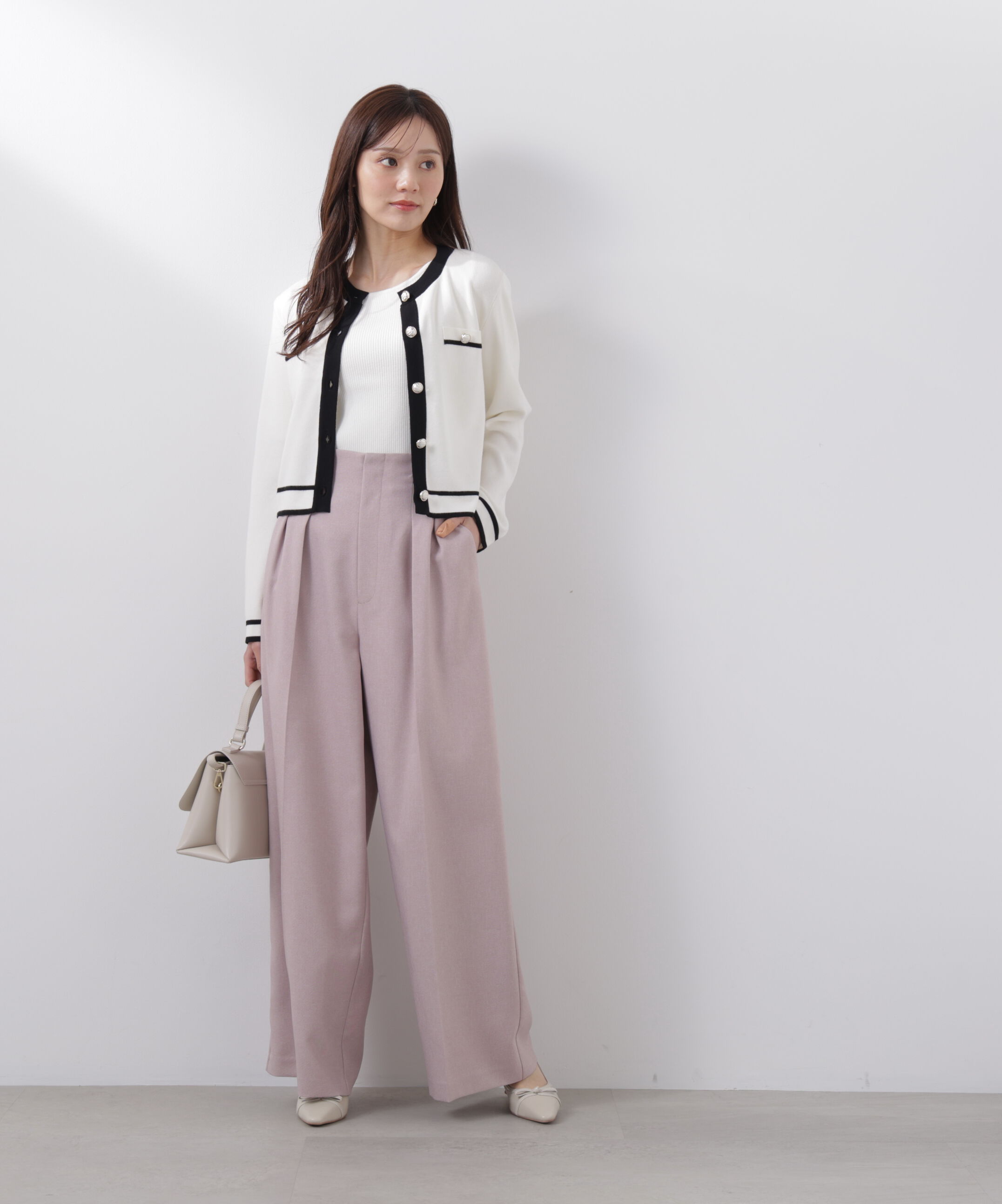 PROPORTION BODY DRESSING「ビットハイウエストワイドパンツ　26SS」|その他|