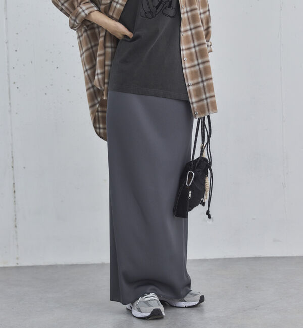 Doux archives「リブロングタイトスカート」|スカート|