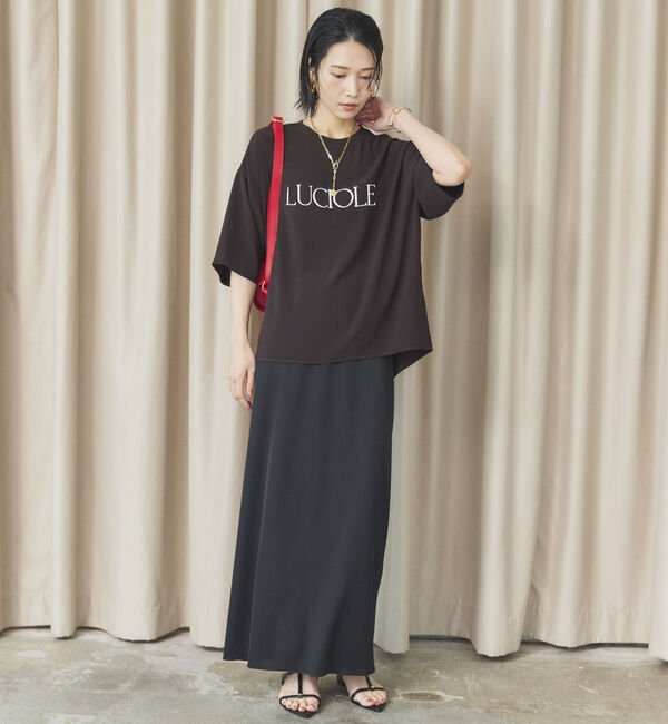 Doux archives「リブロングタイトスカート」|スカート|