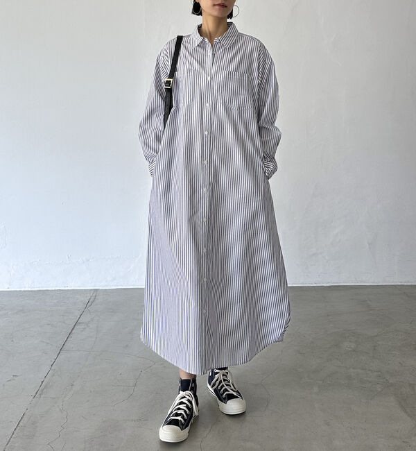 Doux archives「ストライプシャツワンピース」|ワンピース|