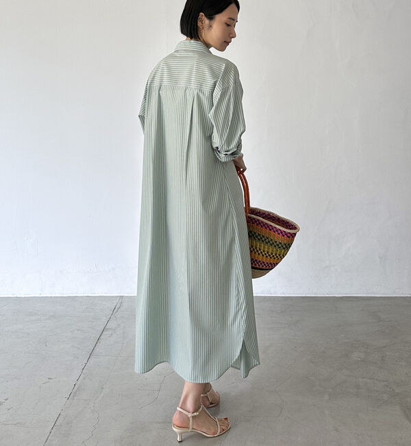 Doux archives「ストライプシャツワンピース」|ワンピース|