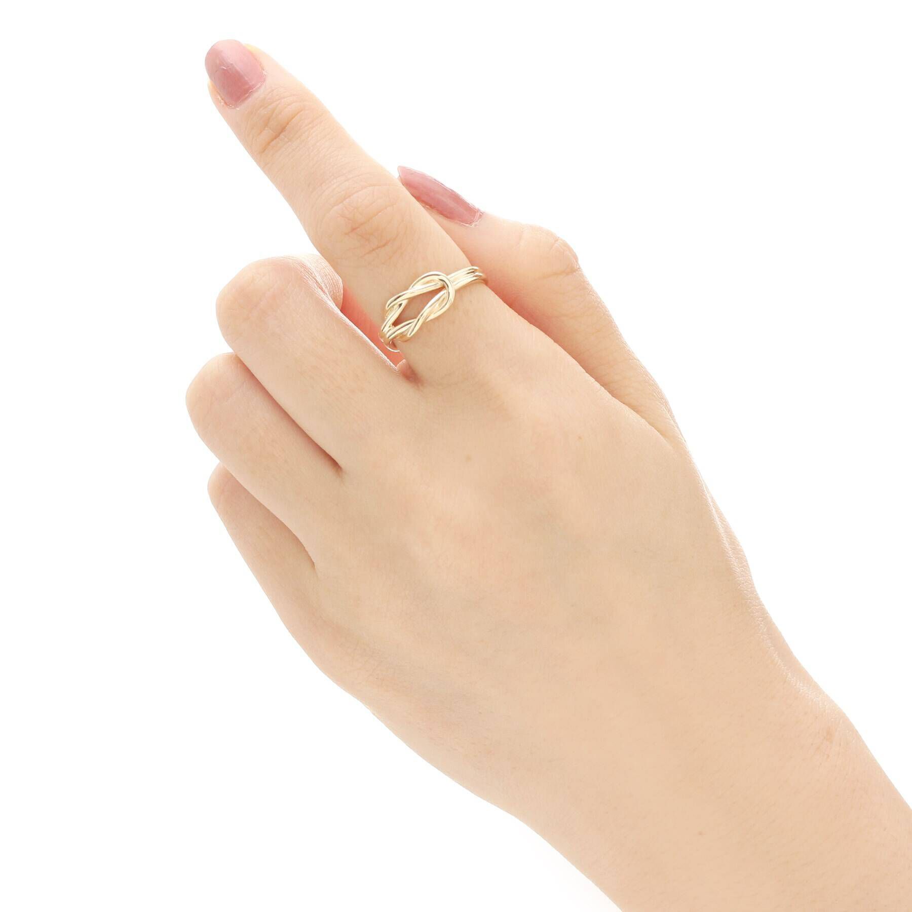 COCOSHNIK「K10リーフノット リング（大）」|リング|